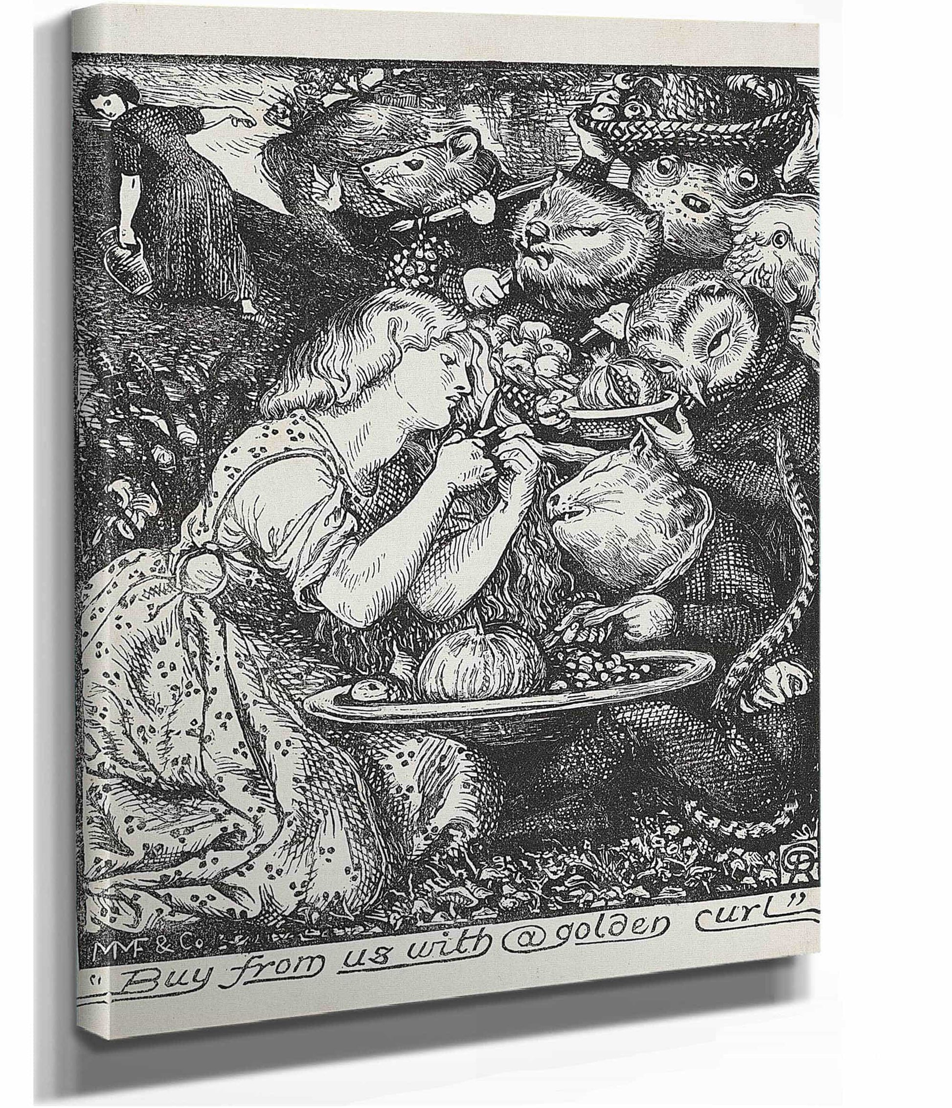 Buy From Us With A Golden Curl by Dante Gabriel Rossetti