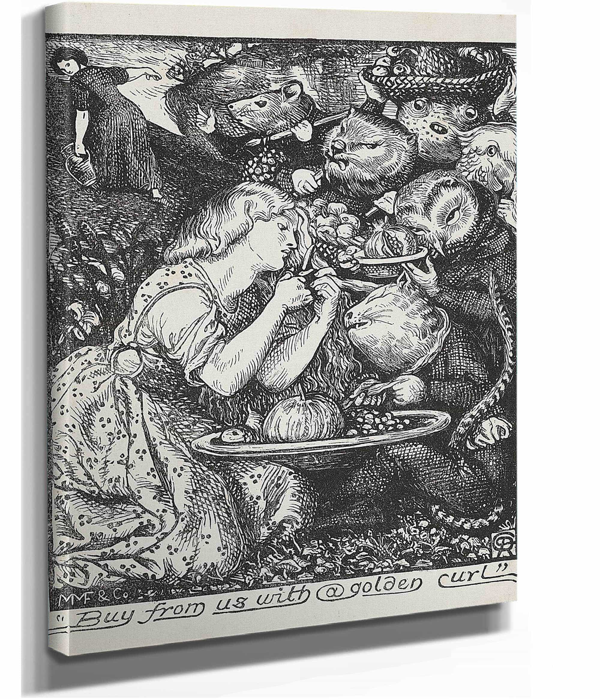 Buy From Us With A Golden Curl by Dante Gabriel Rossetti
