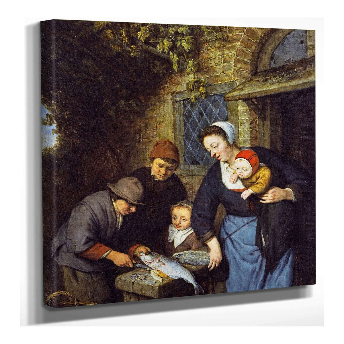 Buying Fish by Adriaen Van Ostade