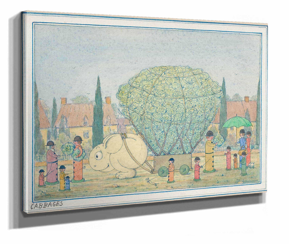 Cabbages A Wiggle Much Design by Herbert Crowley