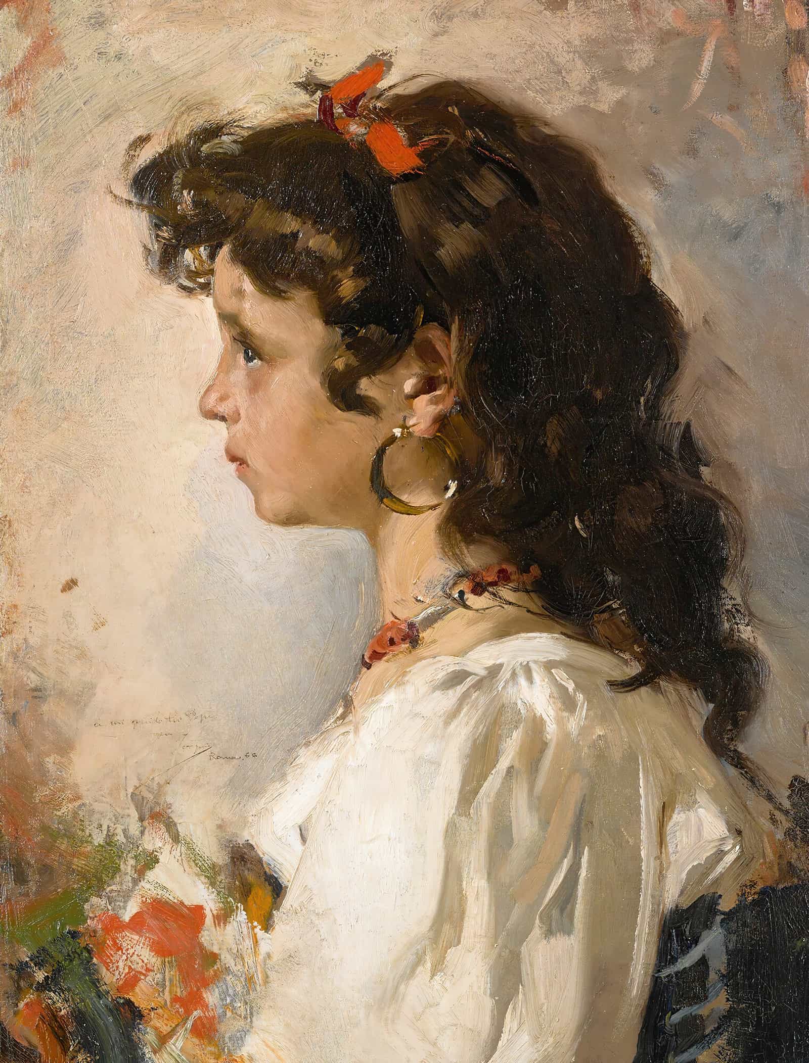 Cabeza De Italiana by Joaquin Sorolla