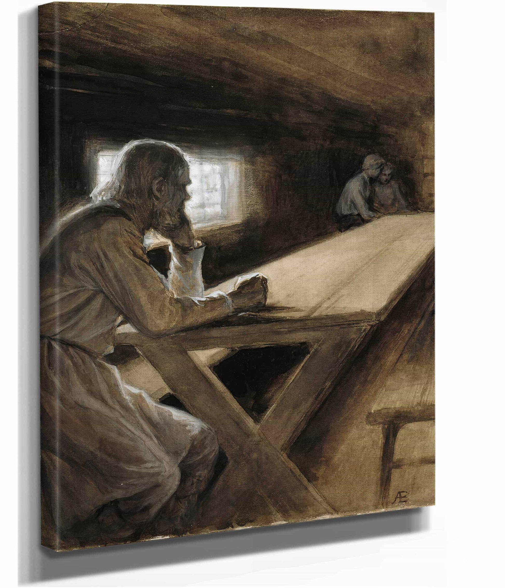 Cabin Interior From The Poem The Clouds Brother  by Albert Edelfelt