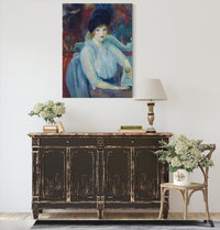 Cafe Lafayette Portrait Of Kay Laurell by William James Glackens