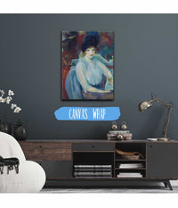 Cafe Lafayette Portrait Of Kay Laurell by William James Glackens