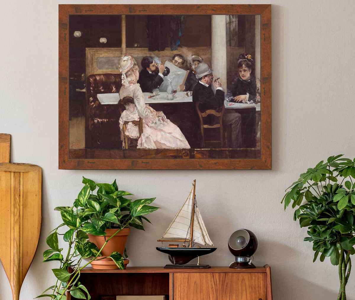 Cafe Scene In Paris by Henri Gervex