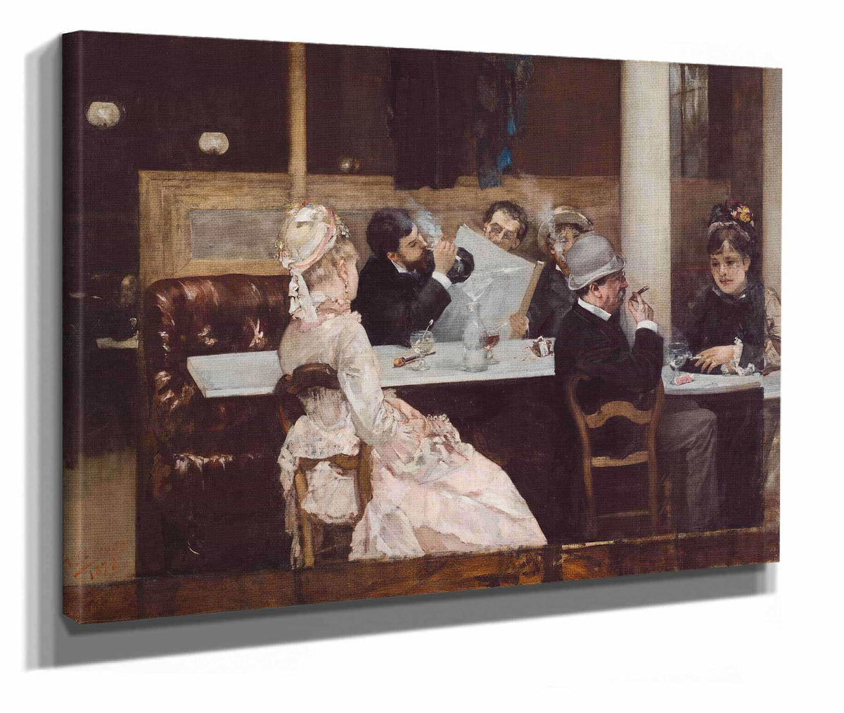 Cafe Scene In Paris by Henri Gervex