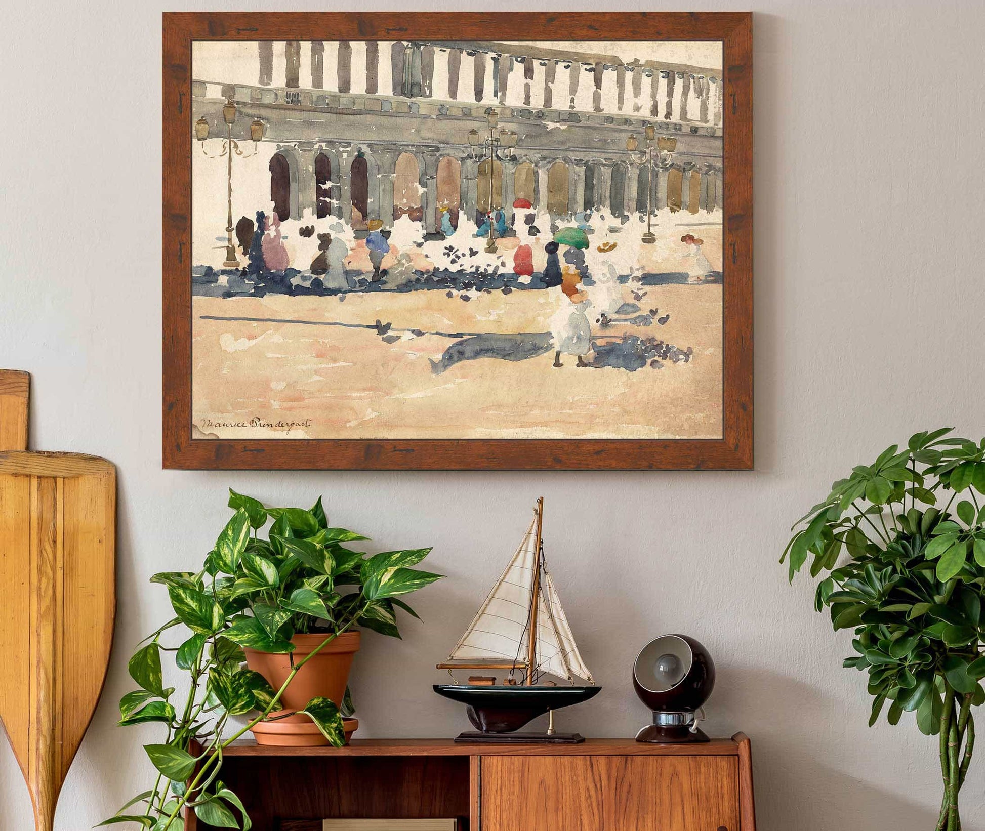 Caffe Florian In Venice by Maurice Prendergast