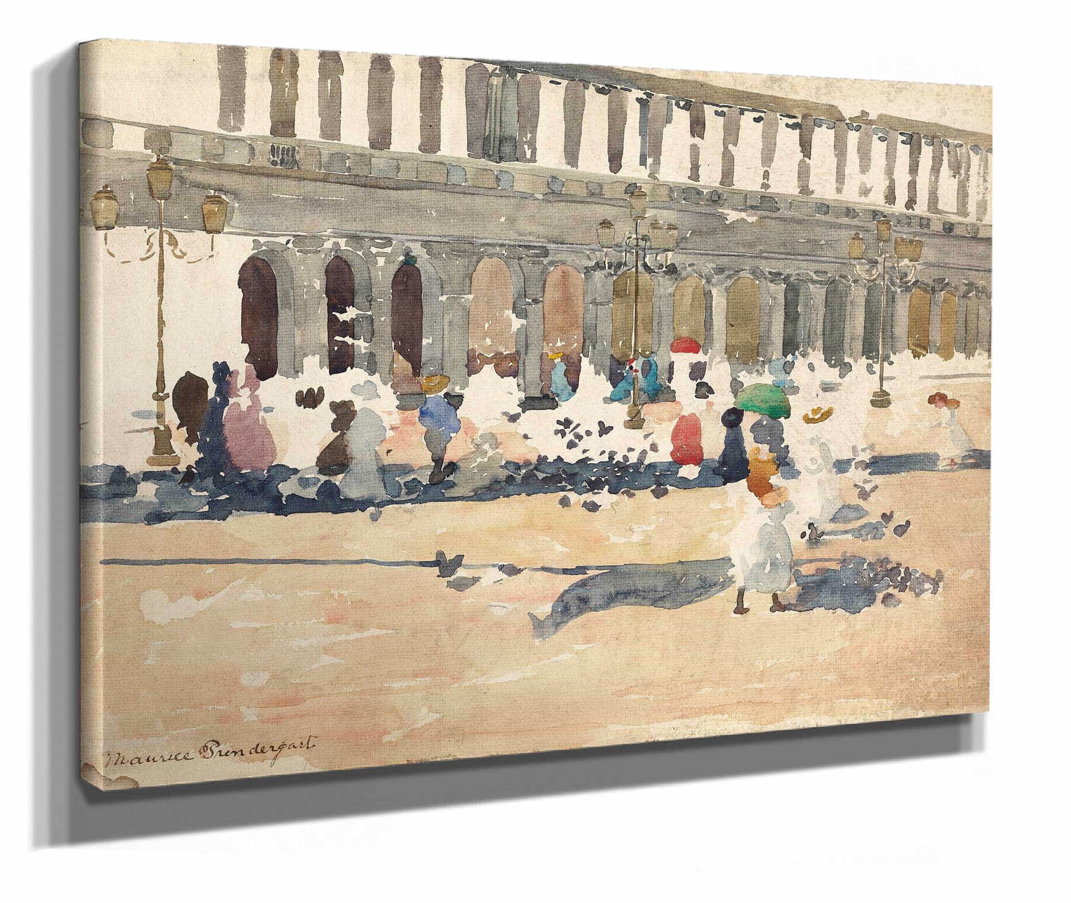 Caffe Florian In Venice by Maurice Prendergast