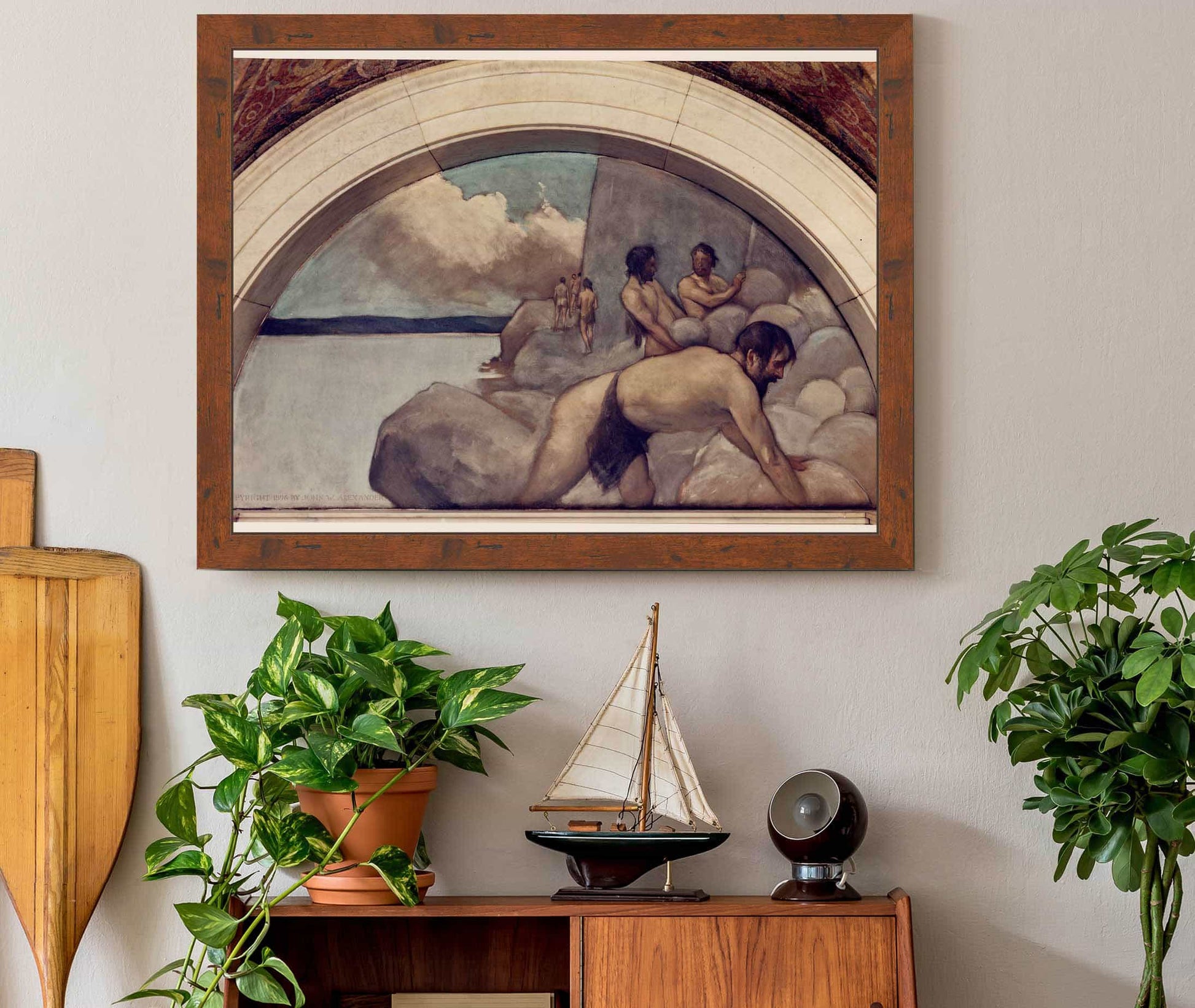 Cairn Mural In Evolution Of The Book Series by John White Alexander