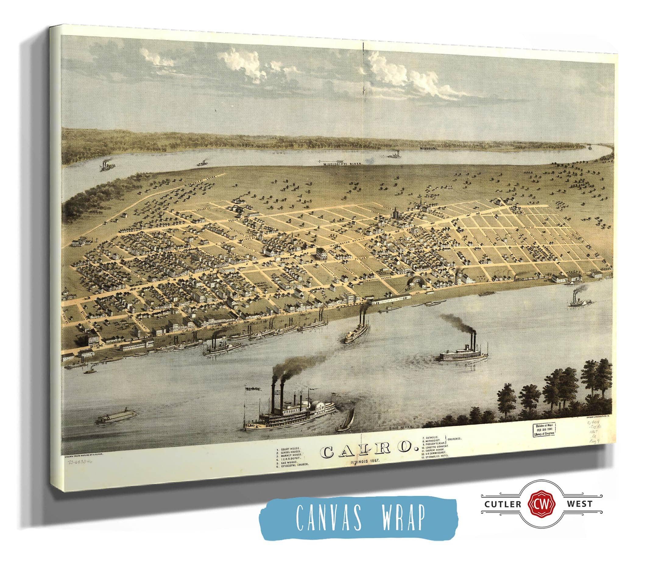 Cairo Illinois 1867 State of Illinois