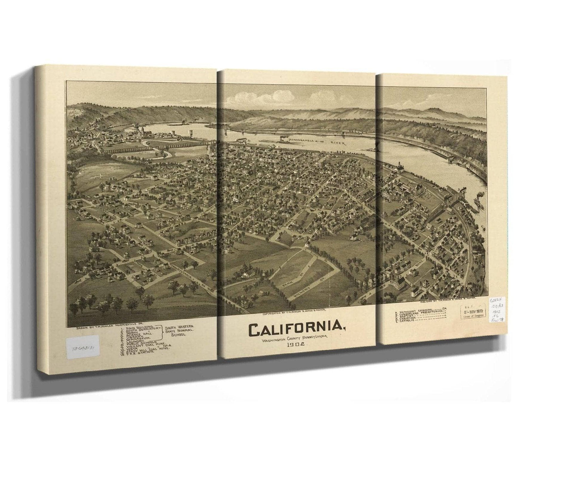 California Washington County Pennsylvania 1902  State Of California