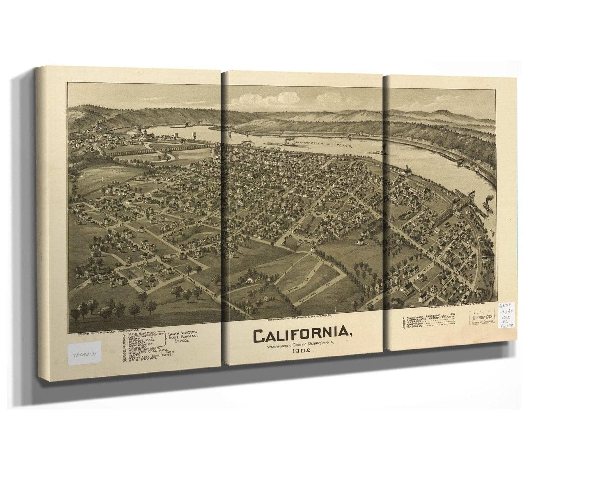 California Washington County Pennsylvania 1902  State Of California