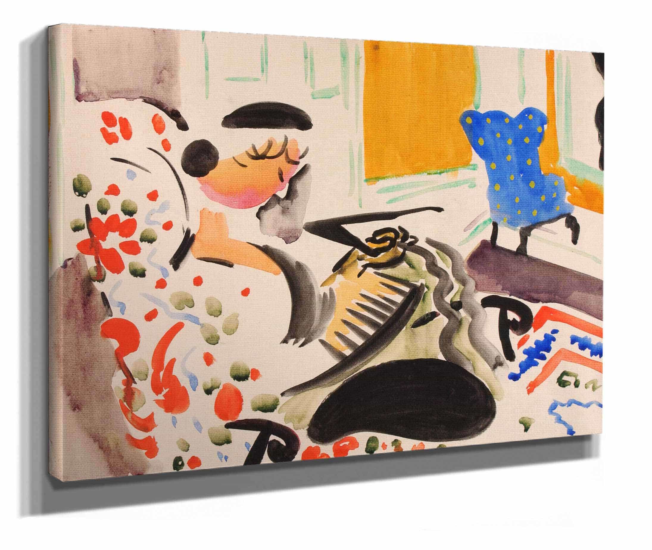 Calligraphic Interior by Henry Lyman Sayen