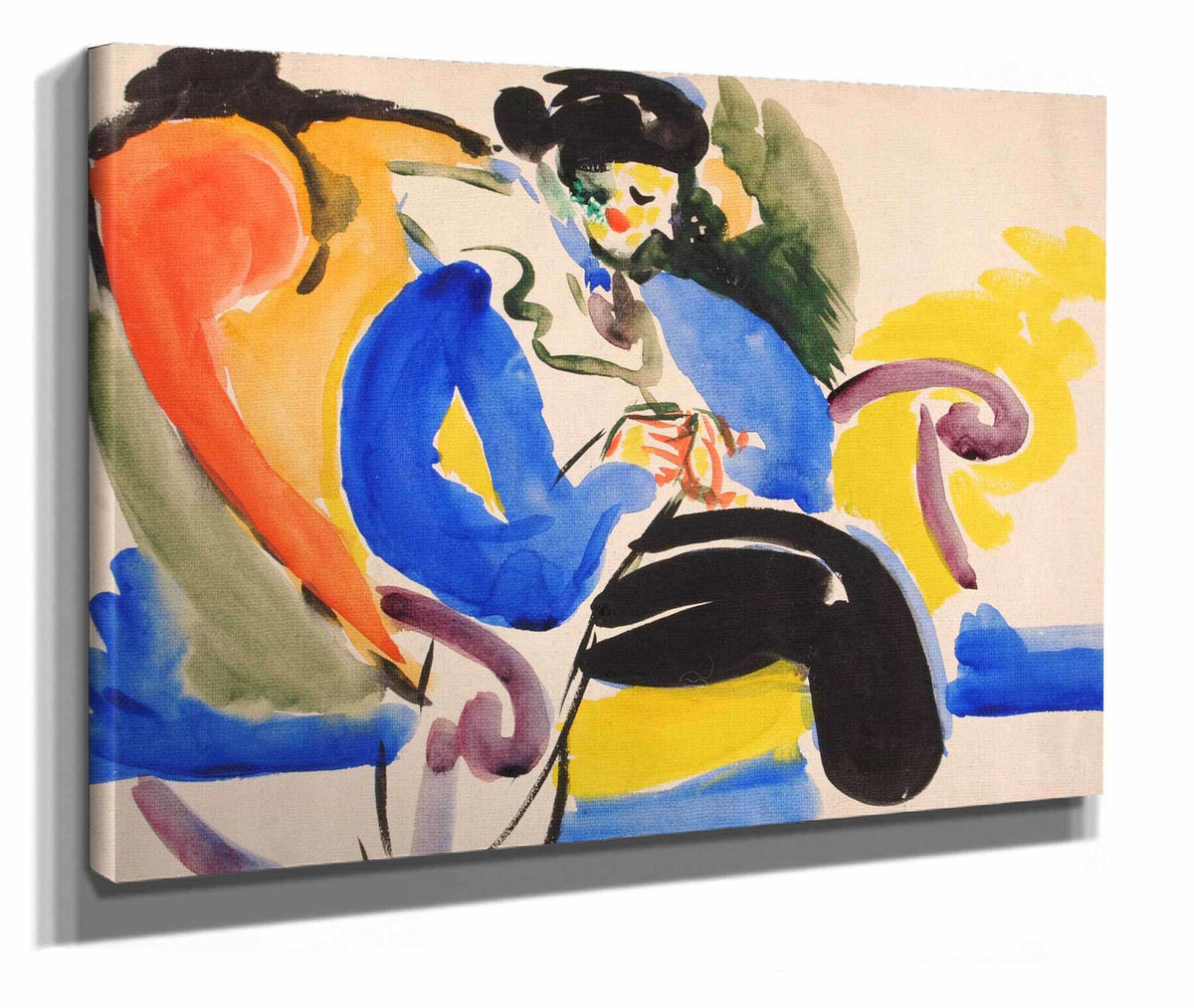 Calligraphic # Woman On Chair by Henry Lyman Sayen