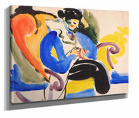 Calligraphic # Woman On Chair by Henry Lyman Sayen