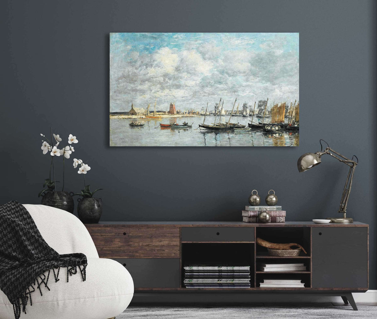 Camaret Le Port by Eugene Boudin