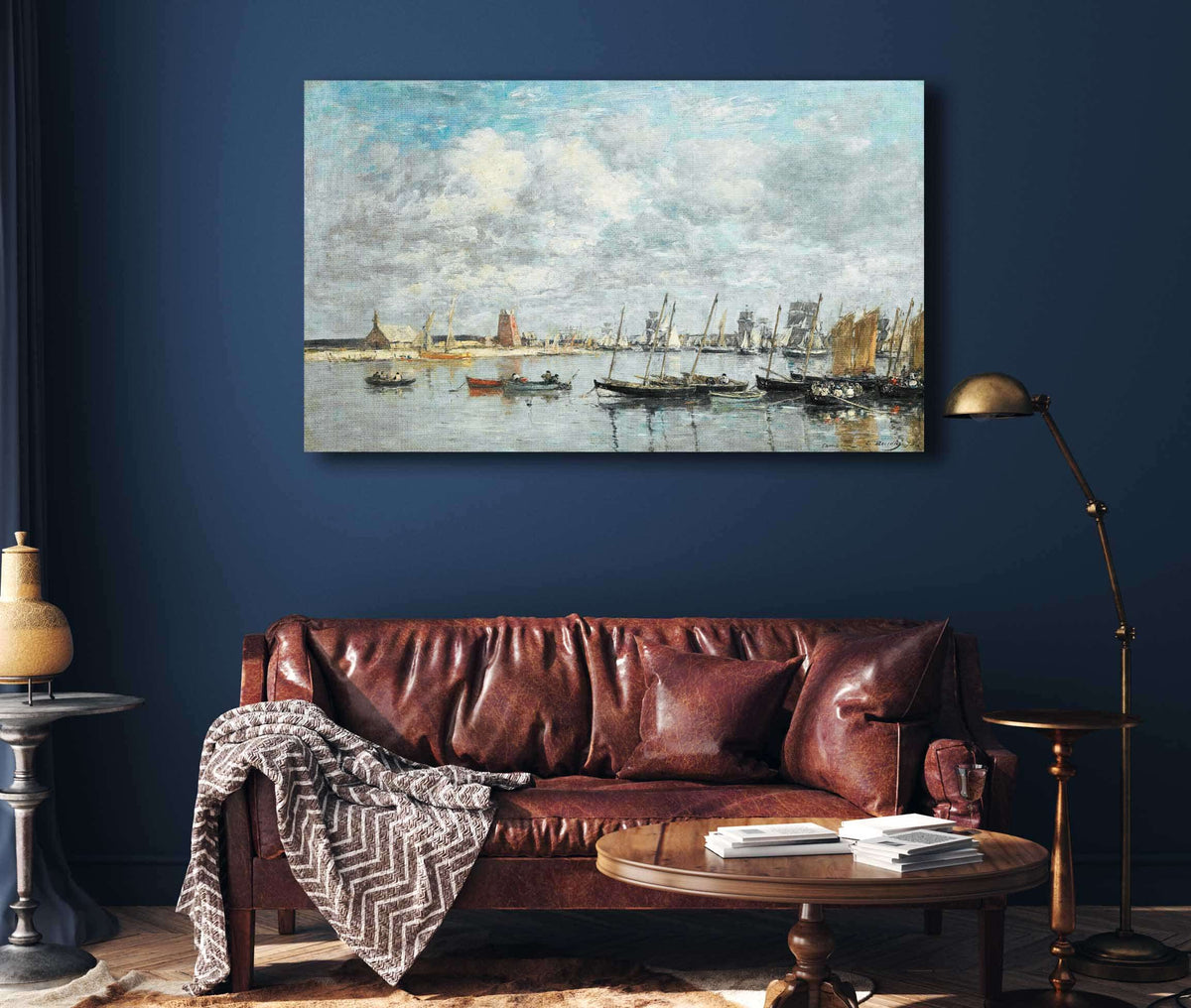 Camaret Le Port by Eugene Boudin