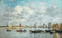 Camaret Le Port by Eugene Boudin