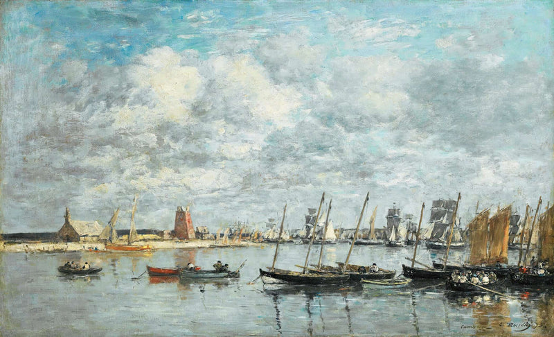 Camaret Le Port by Eugene Boudin