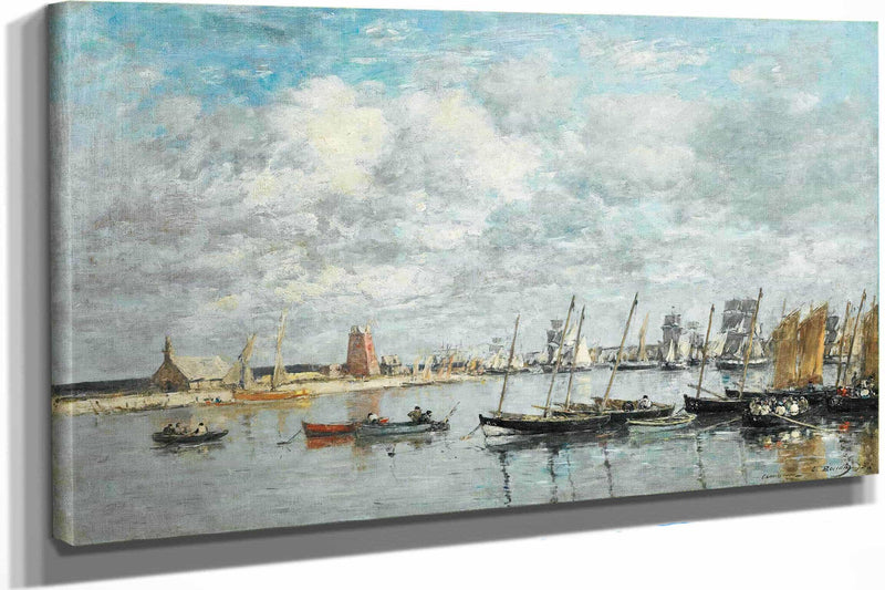 Camaret Le Port by Eugene Boudin