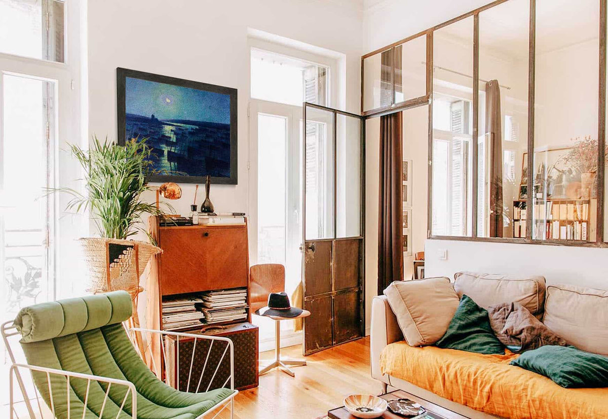 Camaret Moonlight And Fishing Boats by Maximilien Luce