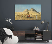 Camel Caravan Amid The Pyramids Egypt by Edwin Lord Weeks