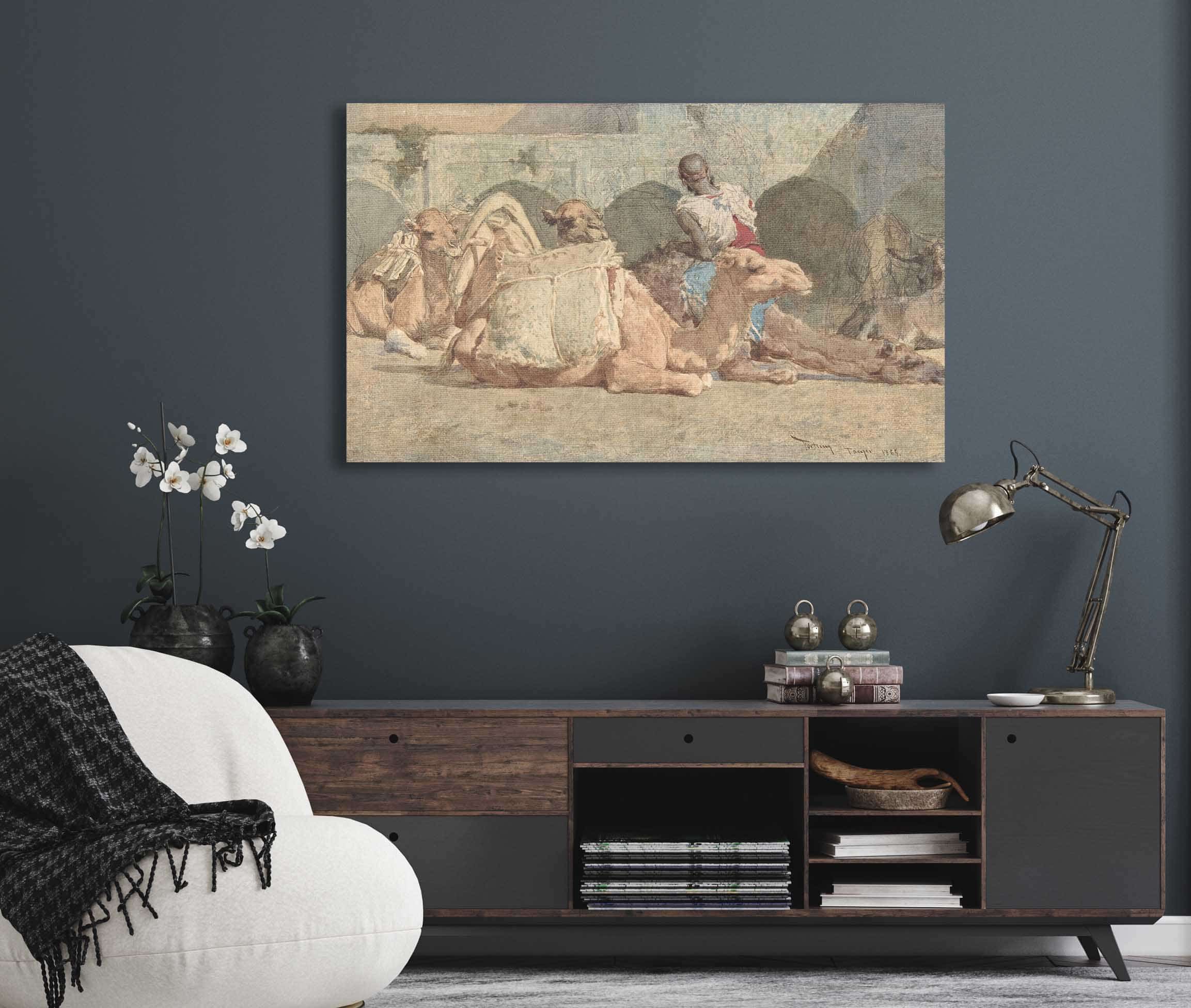 Camels Reposing Tangiers   by Mariano Fortuny Marsal
