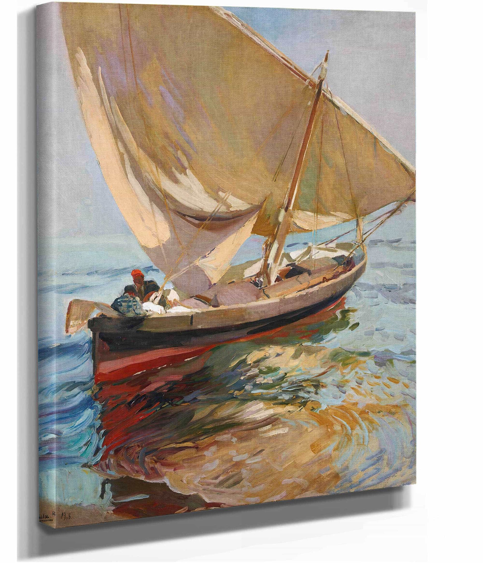 Camino De La Pesca Valencia Setting Out To Sea Valencia by Joaquin Sorolla
