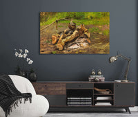 Camp In Vermont by John George Brown