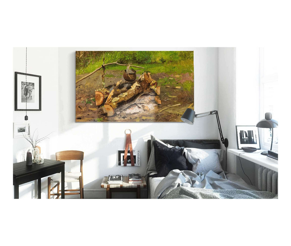 Camp In Vermont by John George Brown