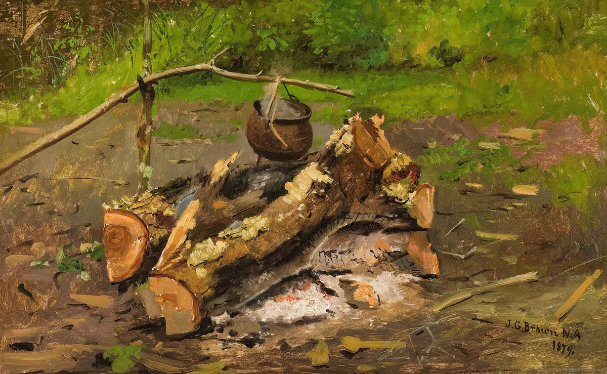 Camp In Vermont by John George Brown