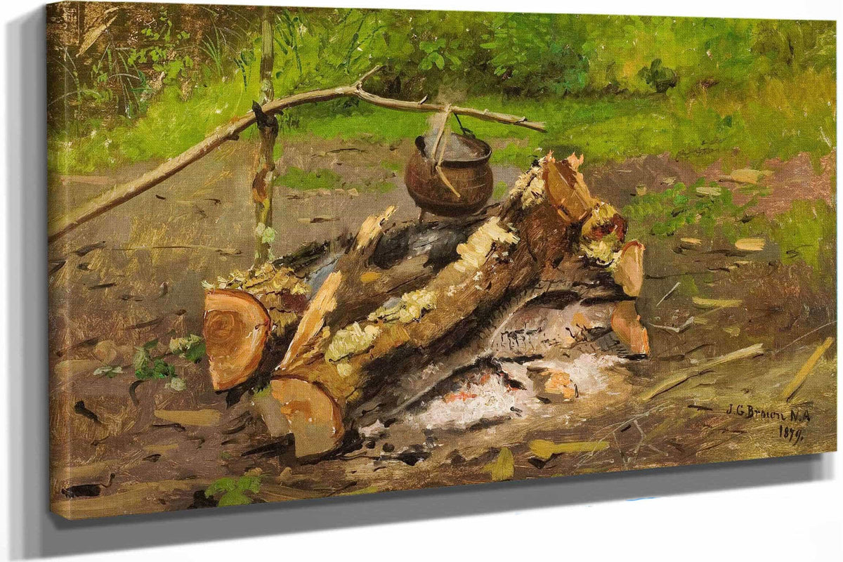 Camp In Vermont by John George Brown