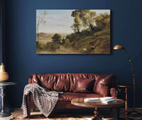 Campagne De Naples by Jean Baptiste Camille Corot