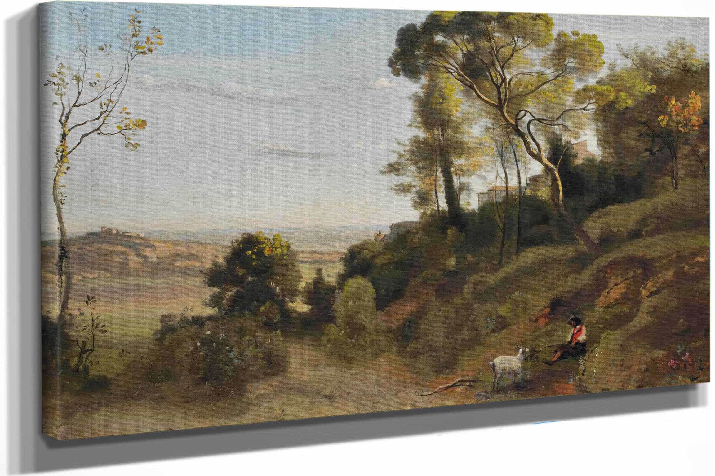 Campagne De Naples by Jean Baptiste Camille Corot