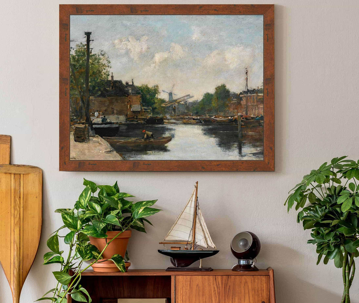 Canal A Rotterdam by Eugene Boudin