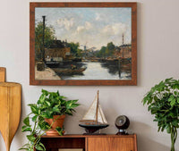 Canal A Rotterdam by Eugene Boudin