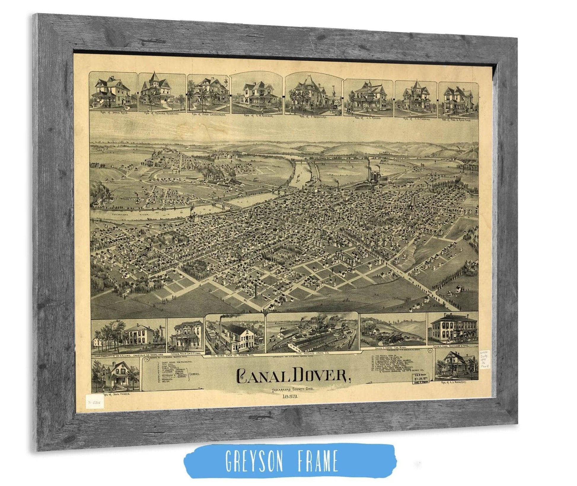 Canal Dover Tuscarawas County Ohio 1899 State of Ohio