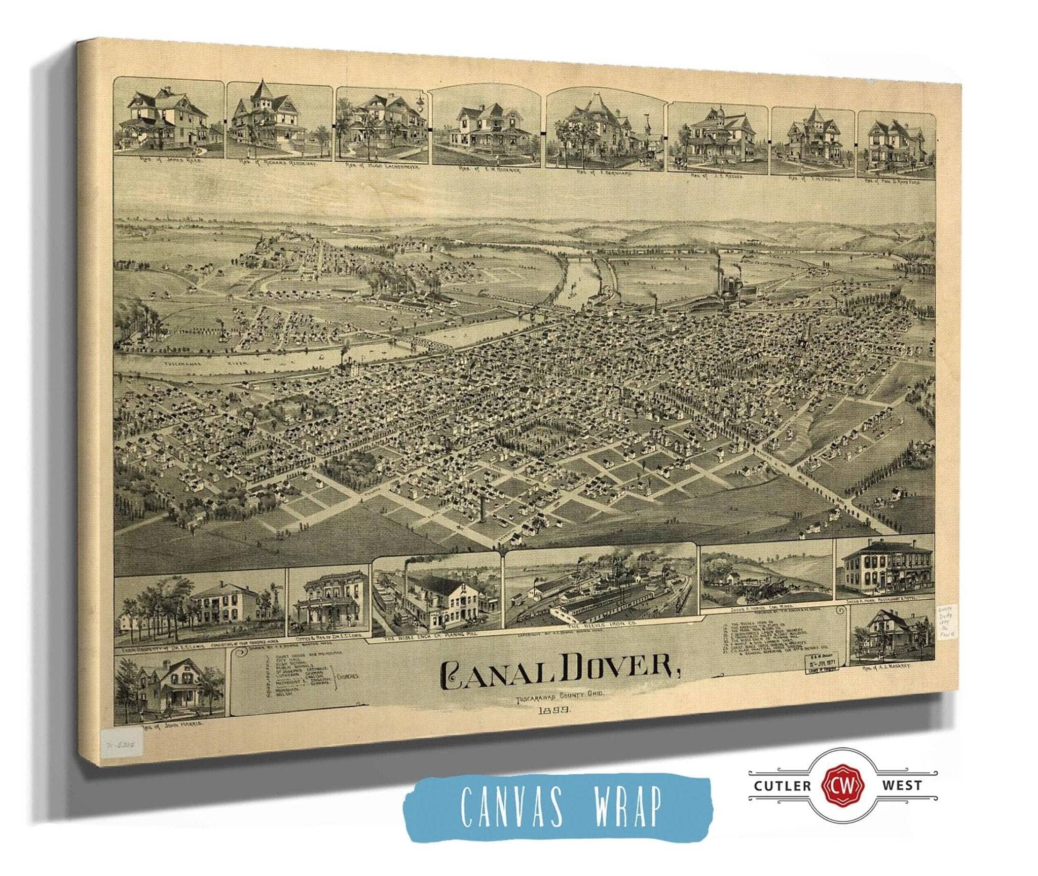 Canal Dover Tuscarawas County Ohio 1899 State of Ohio