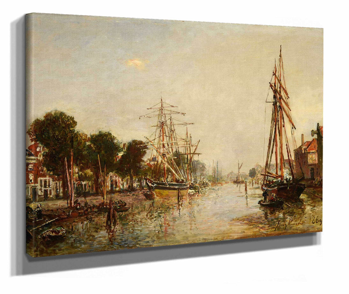 Canal En Hollande by Johan Barthold Jongkind