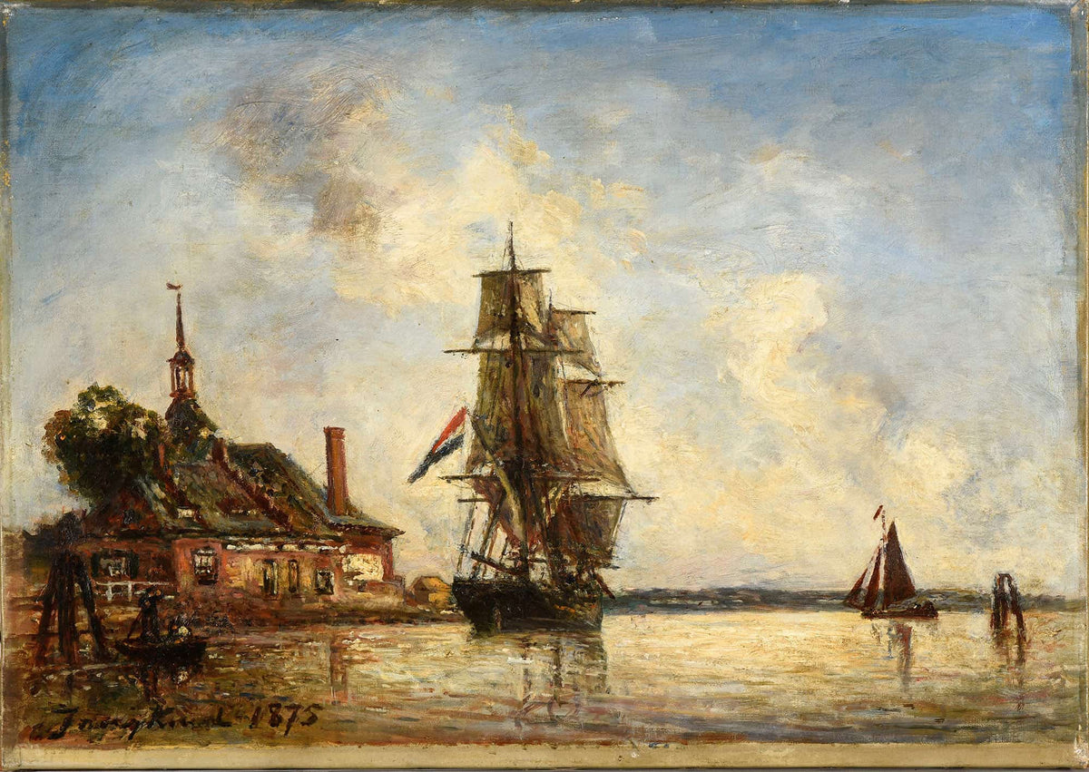 Canal En Hollande by Johan Barthold Jongkind