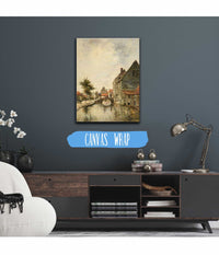 Canal Interieur De La Ville De Dordrecht by Johan Barthold Jongkind