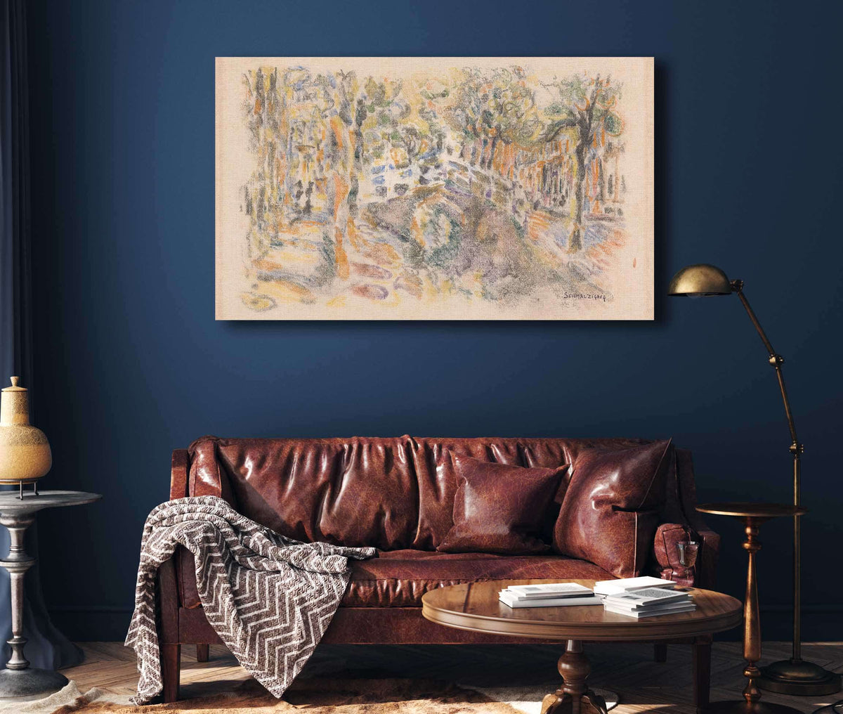 Canal With Bridge by Jules Schmalzigaug