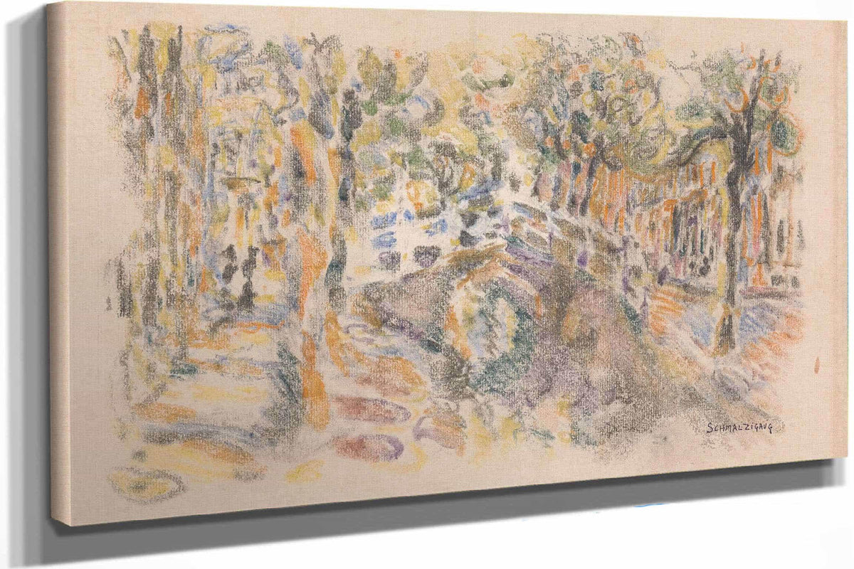 Canal With Bridge by Jules Schmalzigaug