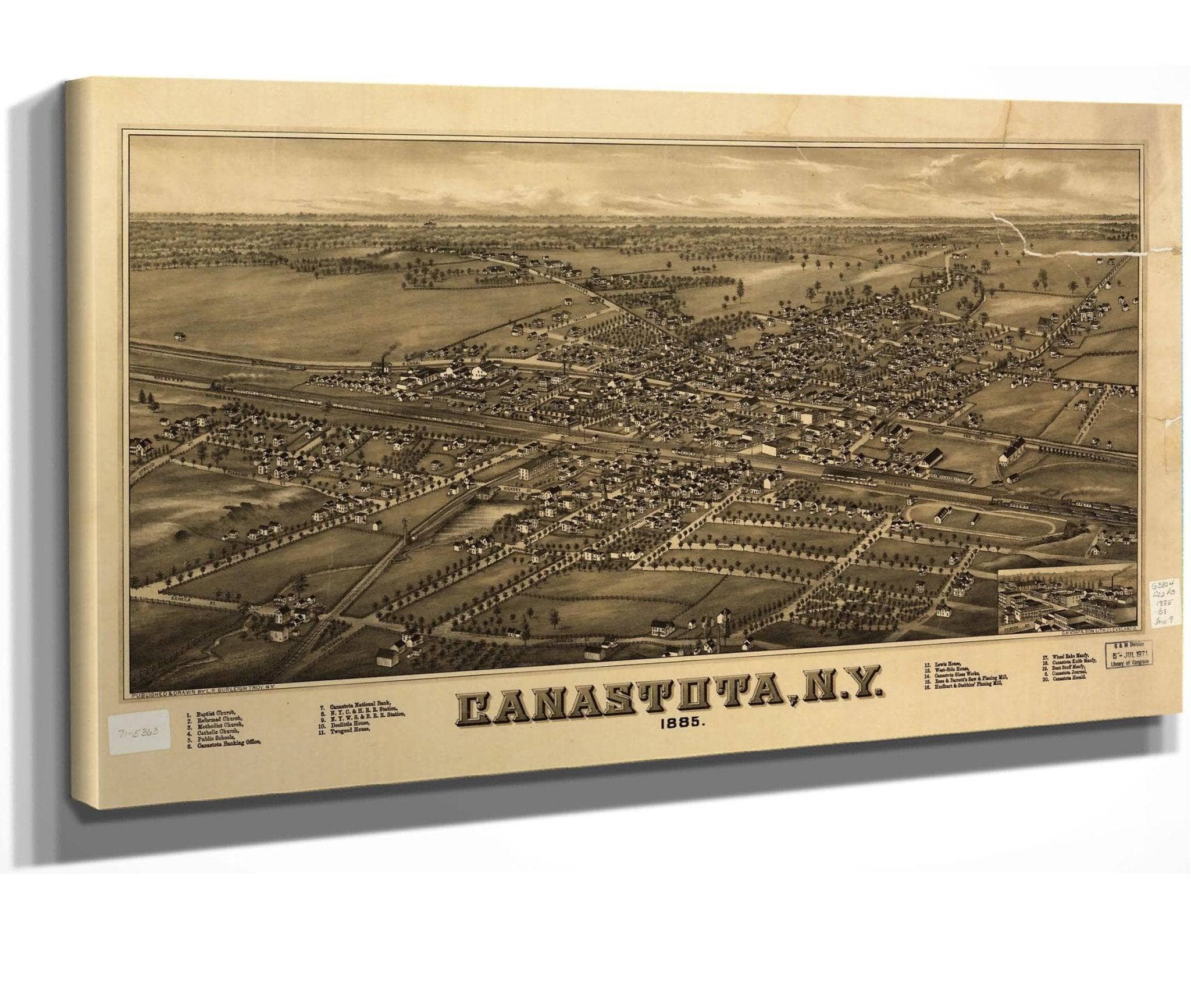 Canastota Ny 1885  State Of New York