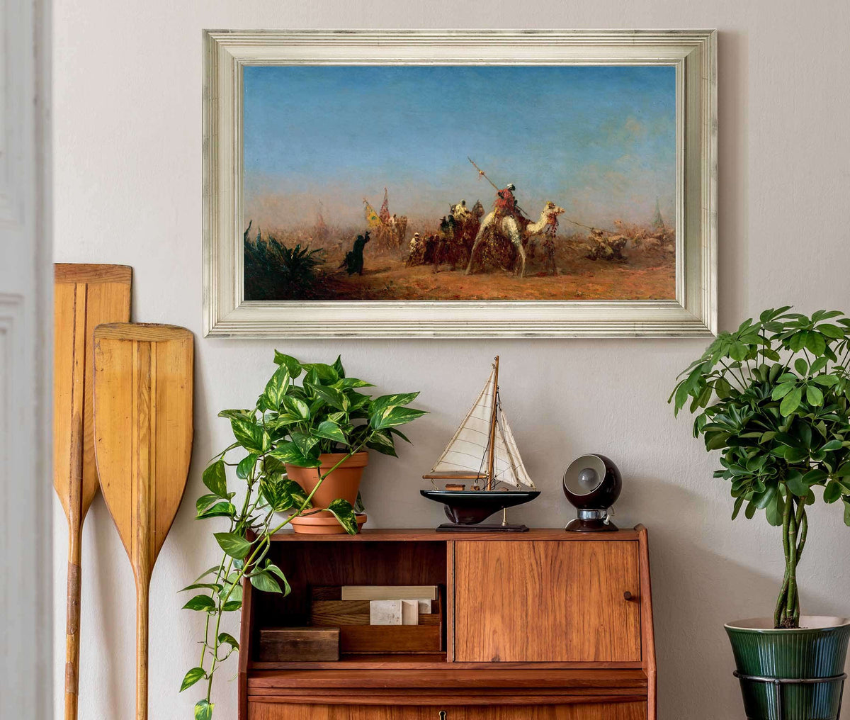 Caravane En Route Vers La Mecque  by Felix Ziem