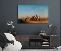 Caravane En Route Vers La Mecque  by Felix Ziem