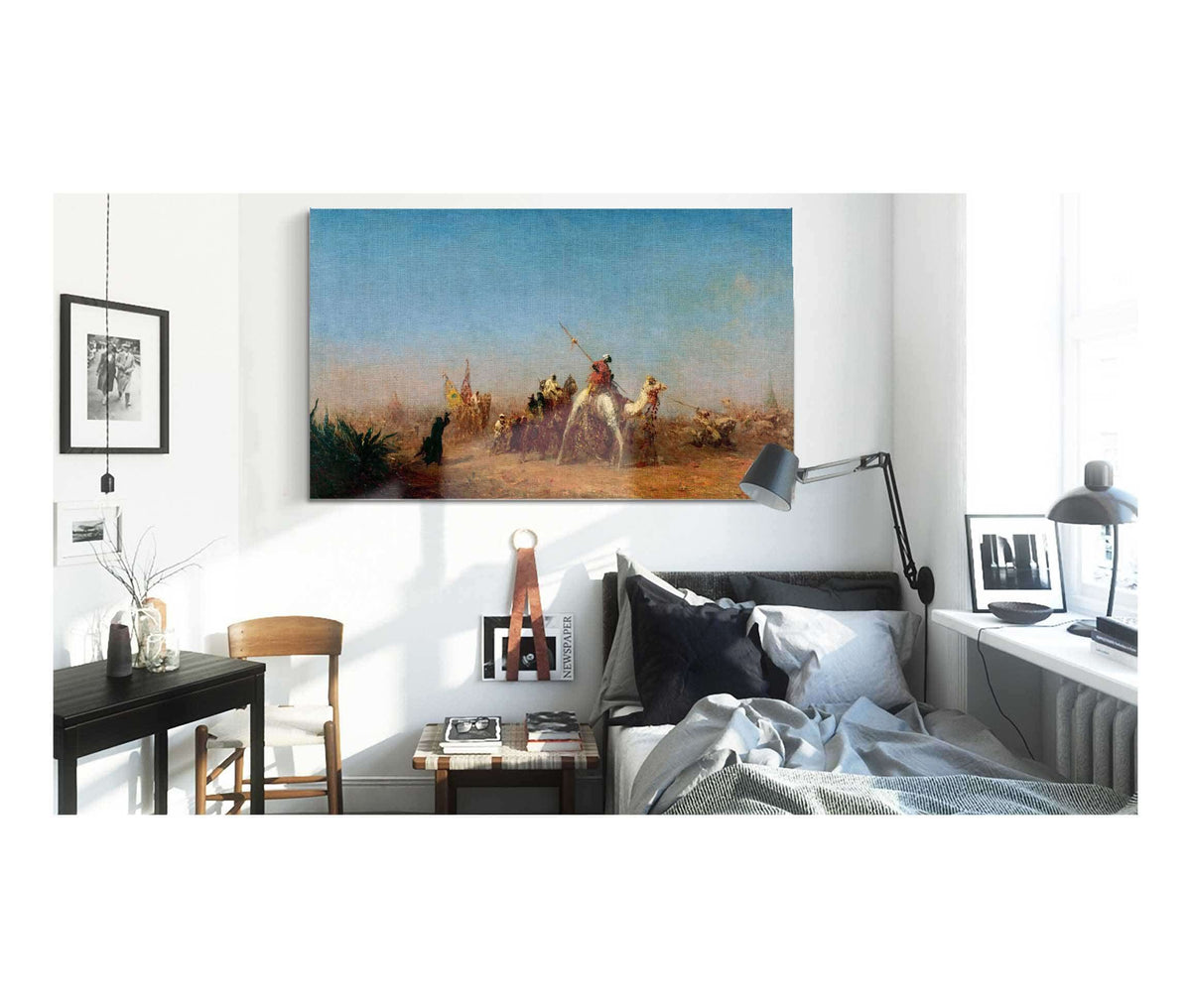 Caravane En Route Vers La Mecque  by Felix Ziem