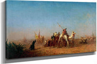 Caravane En Route Vers La Mecque  by Felix Ziem