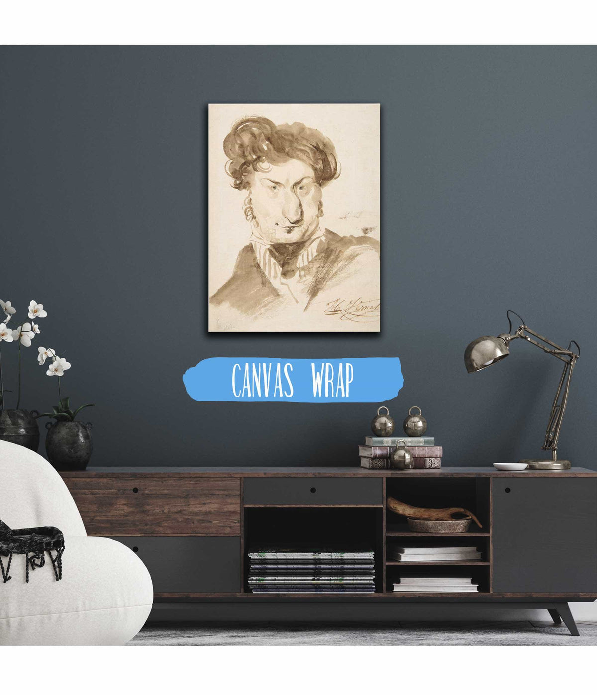 Caricature Of Charles Henri Plantade by Horace Vernet