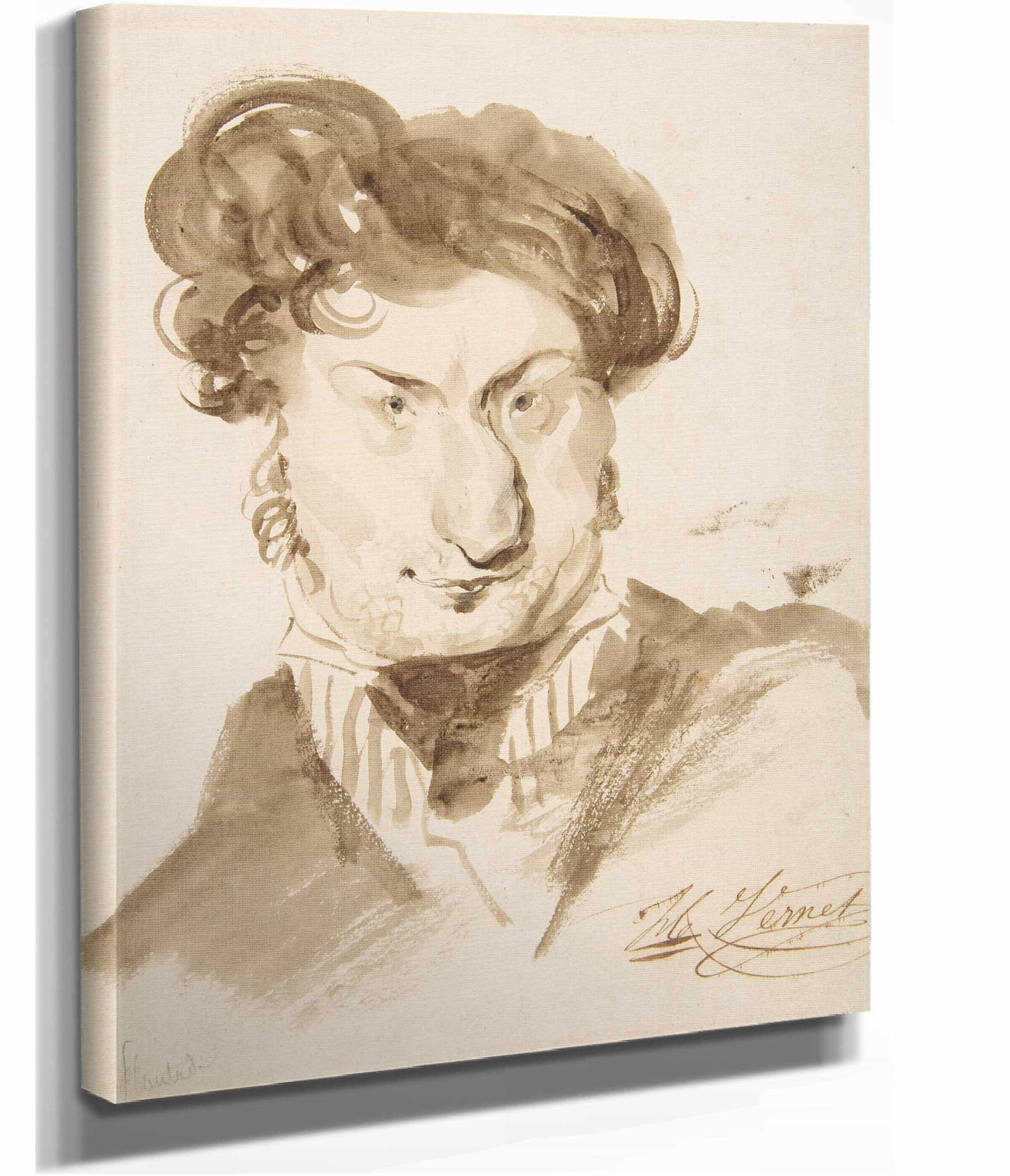 Caricature Of Charles Henri Plantade by Horace Vernet